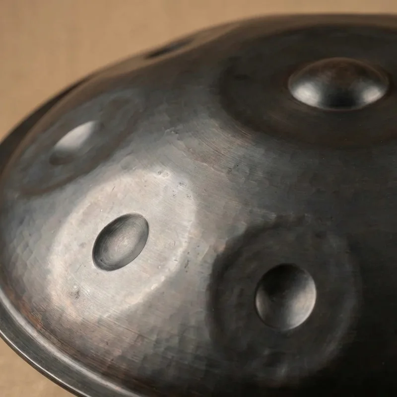 Nitrided Steel Handpan — D Kurd 9+1 Notes 432 Hz Tuning - 3