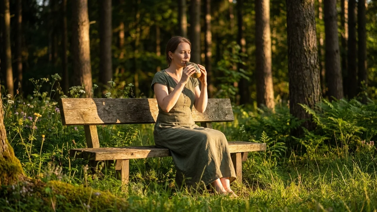 Ceramic Ocarina — Alto C Hand-Glazed Woodland Design - 6