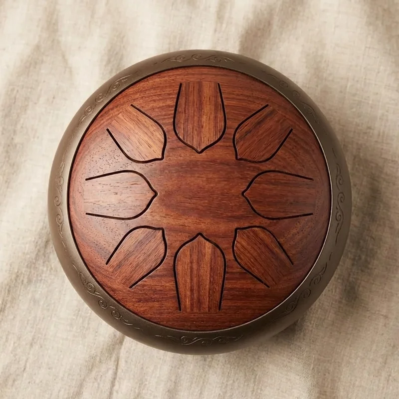 Rosewood Tongue Drum — 6-Inch Mini Melodic Percussion - 2