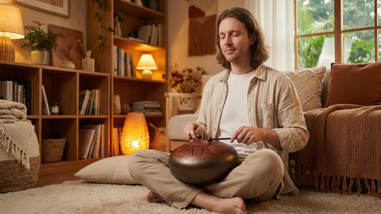 Rosewood Tongue Drum — 6-Inch Mini Melodic Percussion - 5