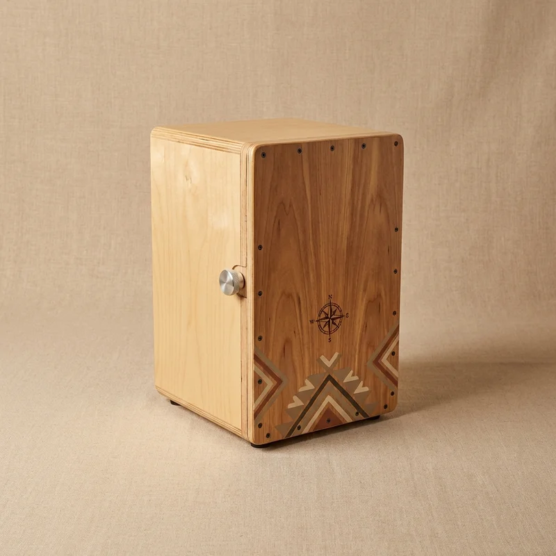 Compact Wooden Cajón — Portable Birch Box Drum - 1
