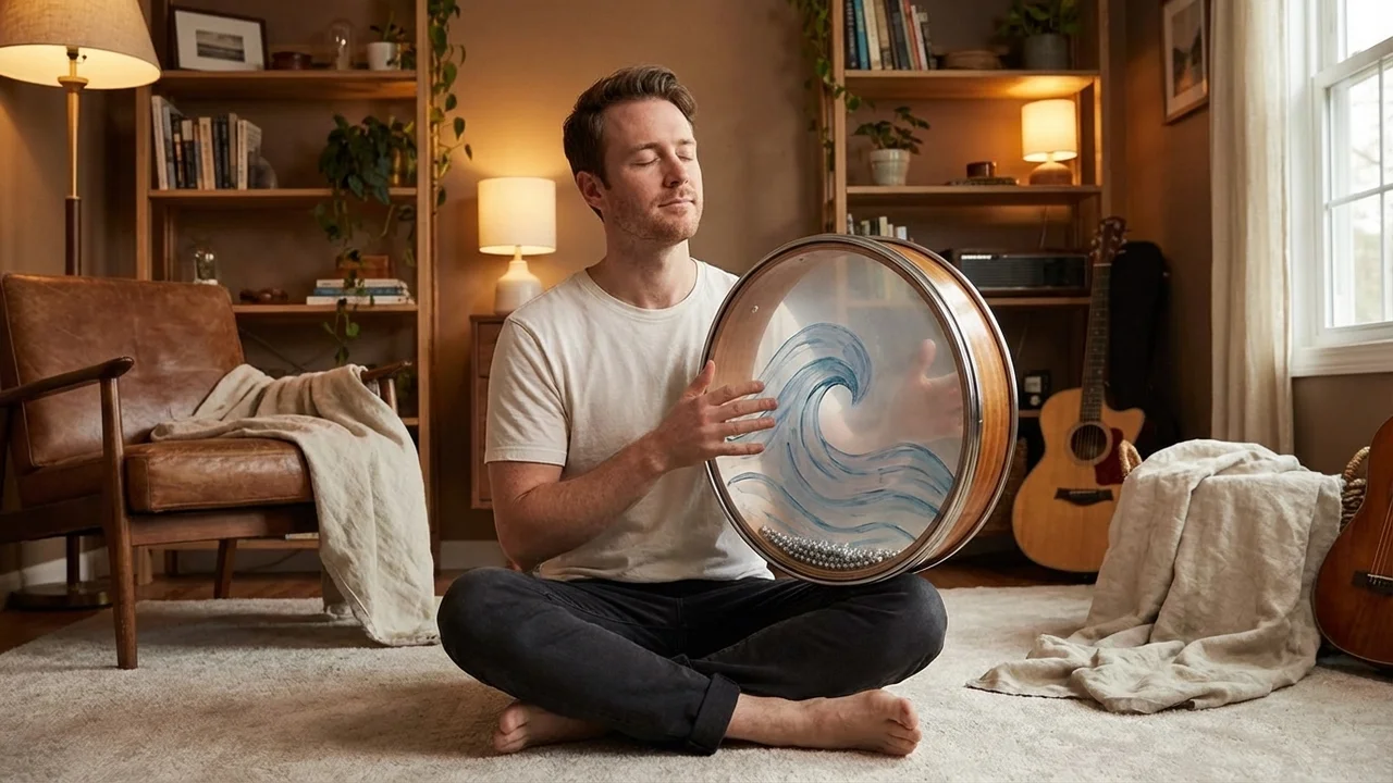 Ocean Drum — 12-Inch Double-Headed Wave Sound Maker - 5