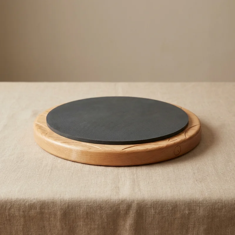 Rubber Practice Pad — 8-Inch Silent Training Surface - 1