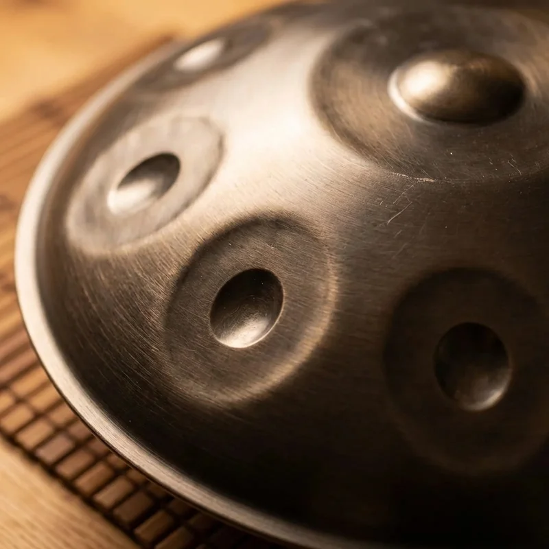 Nitrided Steel Handpan — D Kurd 9+1 Notes Professional - 3