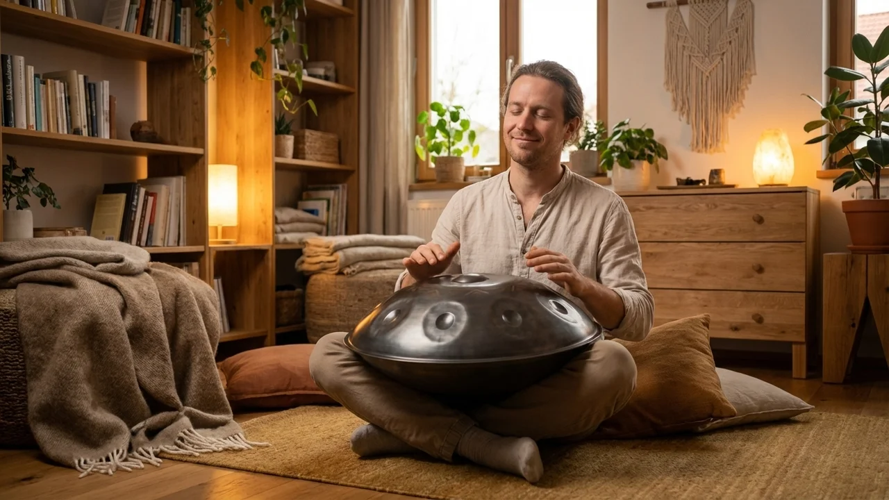 Nitrided Steel Handpan — D Kurd 9+1 Notes Professional - 5