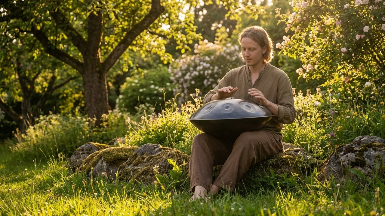 Nitrided Steel Handpan — D Kurd 9+1 Notes Professional - 6