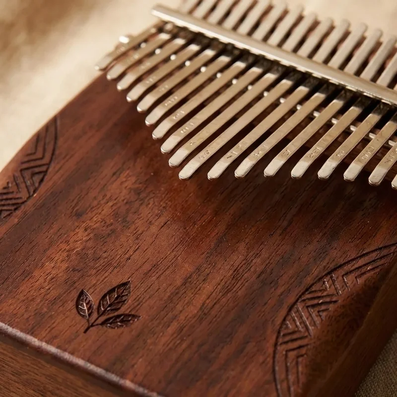 Sustainable Mahogany Kalimba — 17 Keys Warm Resonance - 3