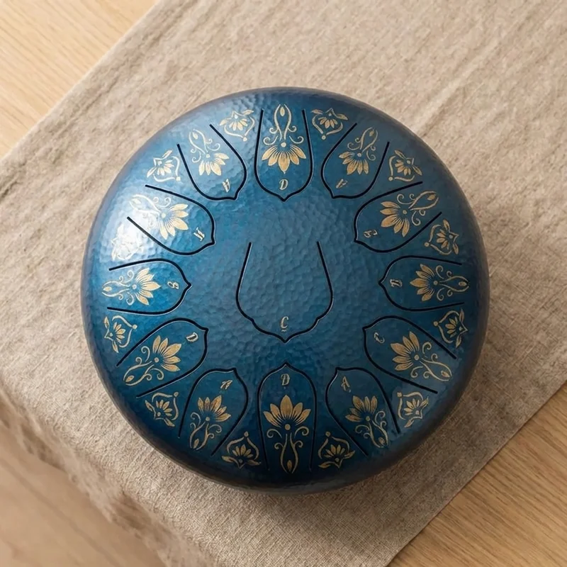 Steel Tongue Drum — 11 Notes D Minor Meditation Grade - 2