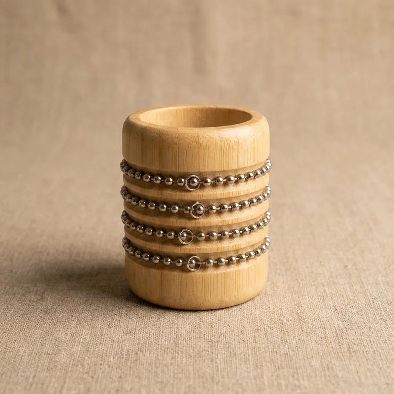 Mini Bamboo Cabasa — Kids Starter Natural Finish - 1