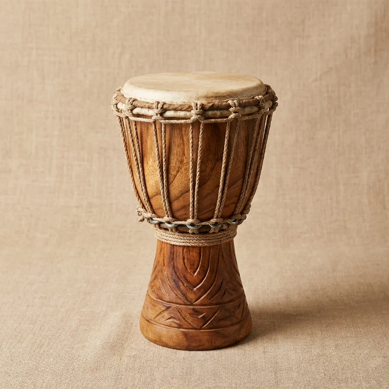 Mini Rope-Tuned Djembe — 8-Inch Kids Drum - 1