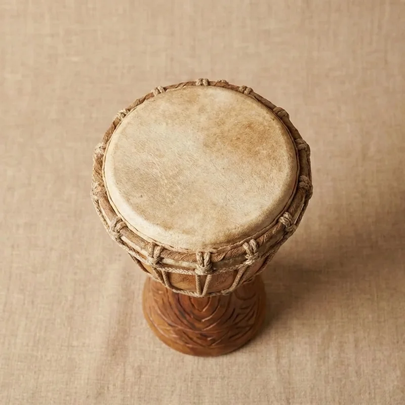 Mini Rope-Tuned Djembe — 8-Inch Kids Drum - 2