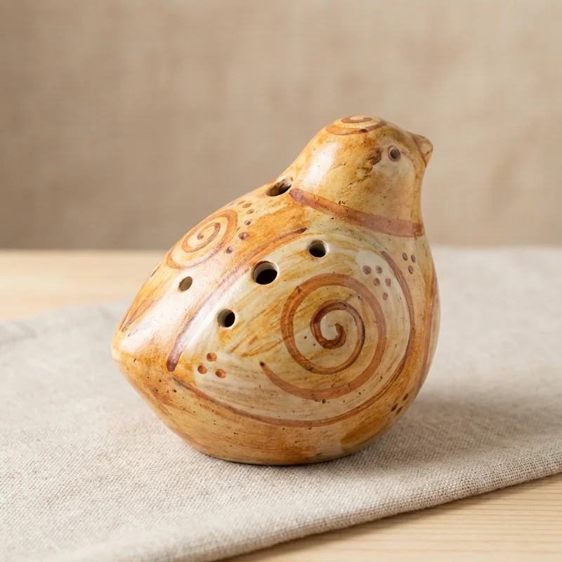 Animal-Shaped Ceramic Ocarina — Alto C 6-Hole - 1