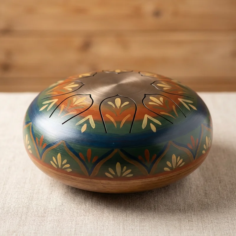 Colorful Steel Tongue Drum — 6-Note Pentatonic Kids Set - 1