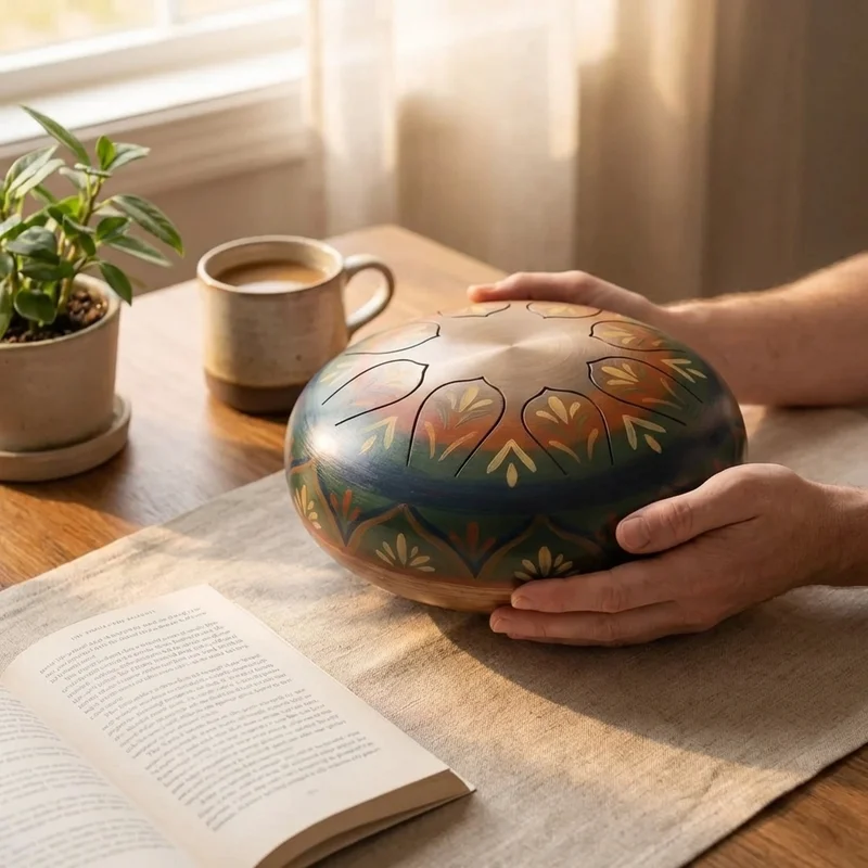 Colorful Steel Tongue Drum — 6-Note Pentatonic Kids Set - 4