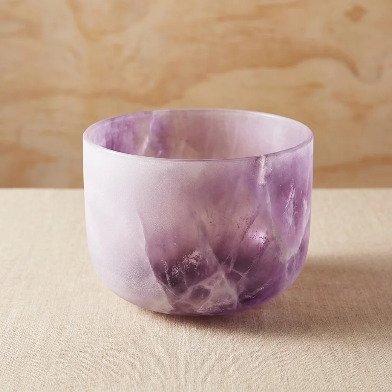 Amethyst Fusion Crystal Singing Bowl — B Note Crown Chakra Awakening - 1