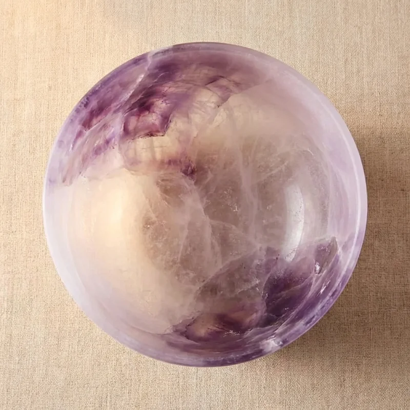 Amethyst Fusion Crystal Singing Bowl — B Note Crown Chakra Awakening - 2