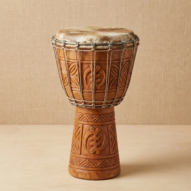 Ghanaian Cedar Djembe — 10