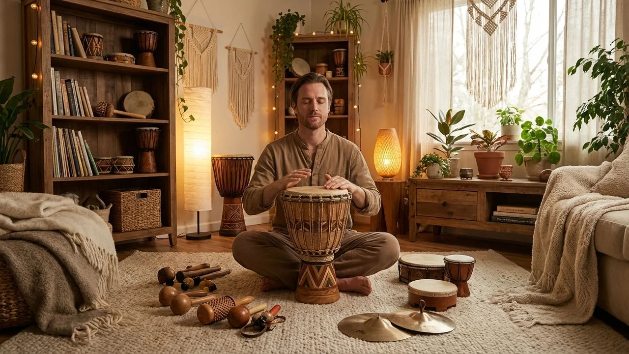 World Rhythm Classroom Kit — 15-Piece Multi-Continent Percussion Set - 5