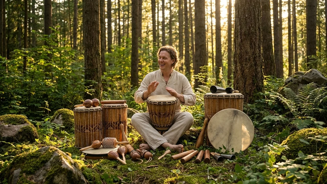 World Rhythm Classroom Kit — 15-Piece Multi-Continent Percussion Set - 6