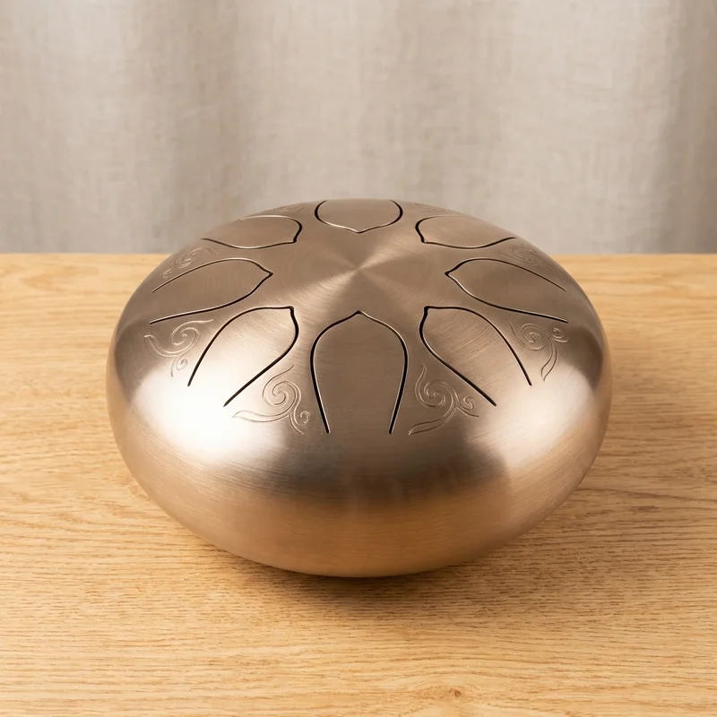 Tongue Drum Starter Gift Set — 8-Note Steel Drum with Carry Bag & Songbook - 1