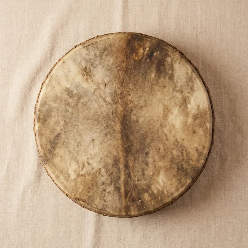 Buffalo Hide Shamanic Drum — 16-Inch Deep Voice - 2