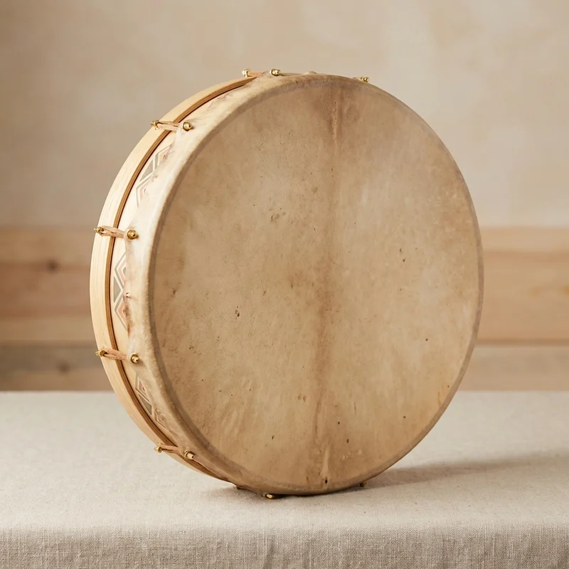 Goatskin Frame Drum — 18-Inch Warm Resonance - 1