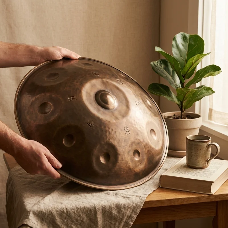 Handpan Celtic Minor — 10 Notes Ember Steel Heritage - 4