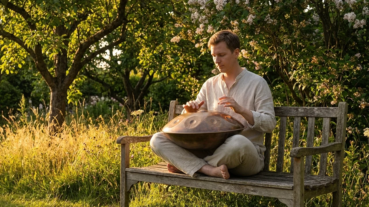 Handpan Celtic Minor — 10 Notes Ember Steel Heritage - 6