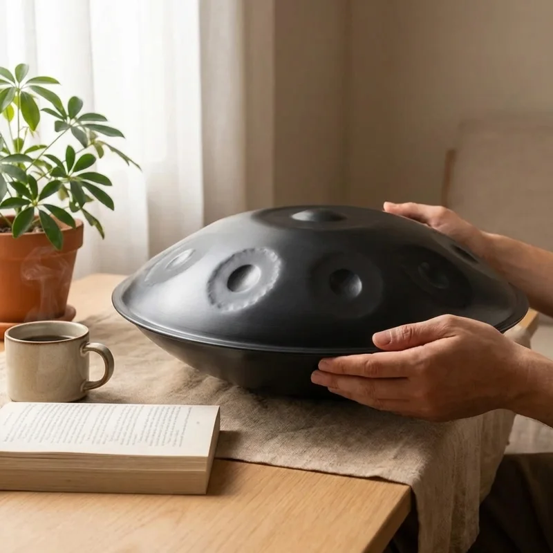 Travel Handpan Pygmy — 8 Notes Compact 45cm Nitrided - 4