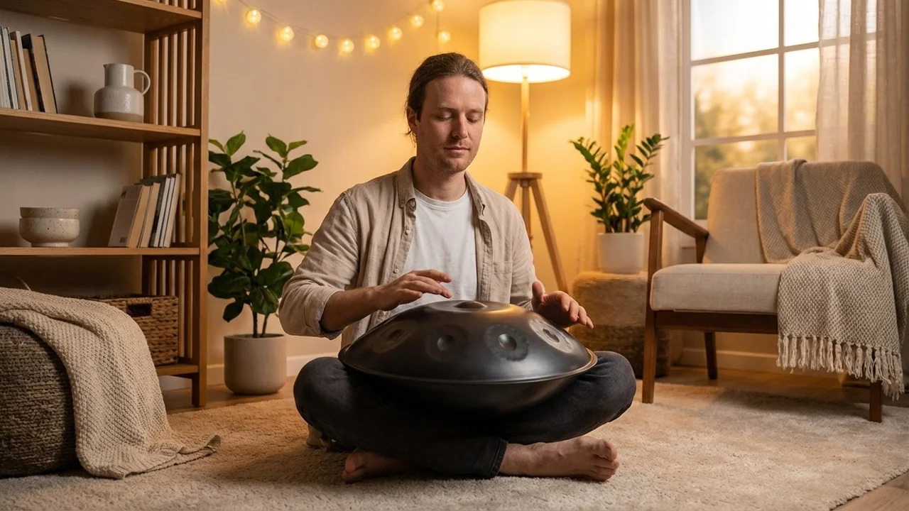 Travel Handpan Pygmy — 8 Notes Compact 45cm Nitrided - 5
