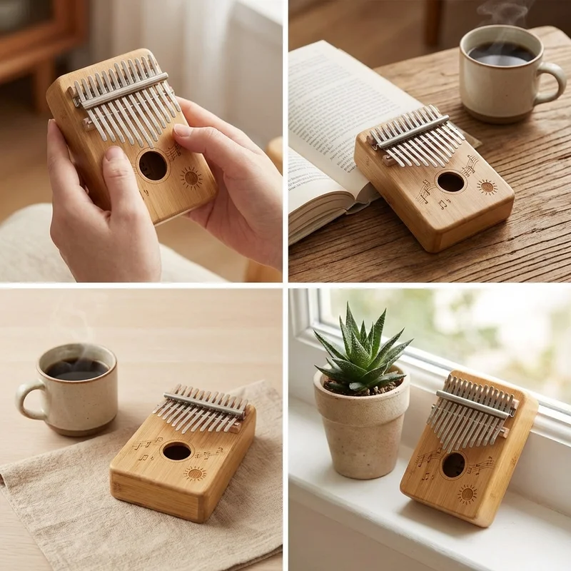 Bamboo Kalimba — 8-Key Mini Explorer for Young Musicians - 4