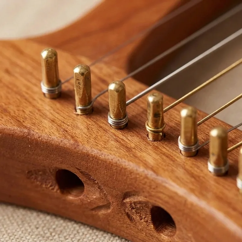 Cherry Wood Lap Harp — 10 String Children's First Harp - 3