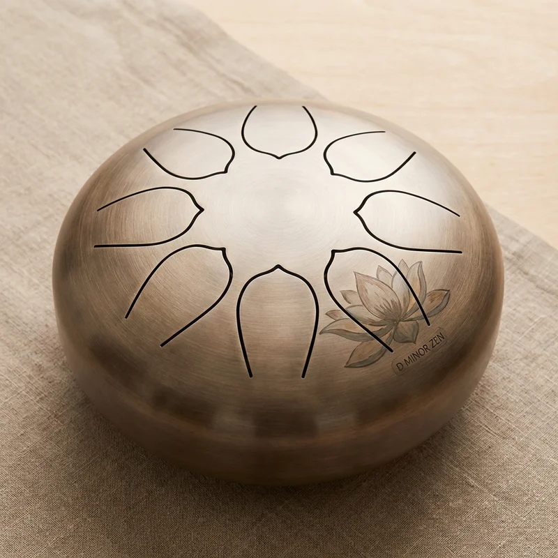 Recycled Steel Tongue Drum — 12-Inch D Minor Zen - 1