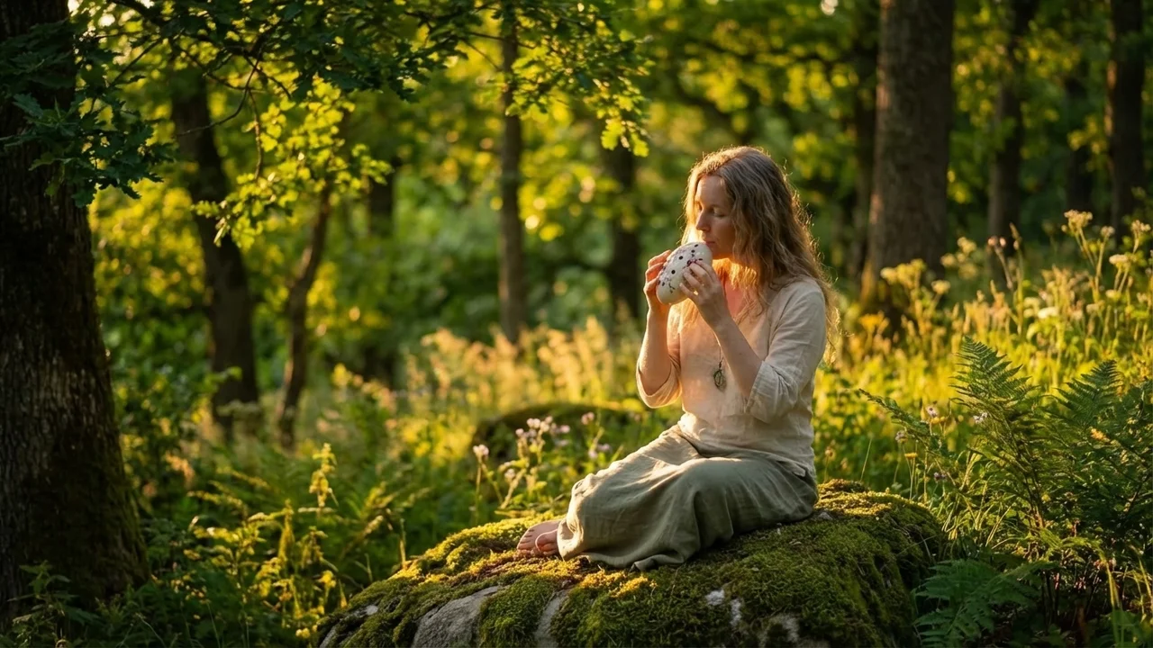 Porcelain Ocarina — Alto G Cherry Blossom - 6