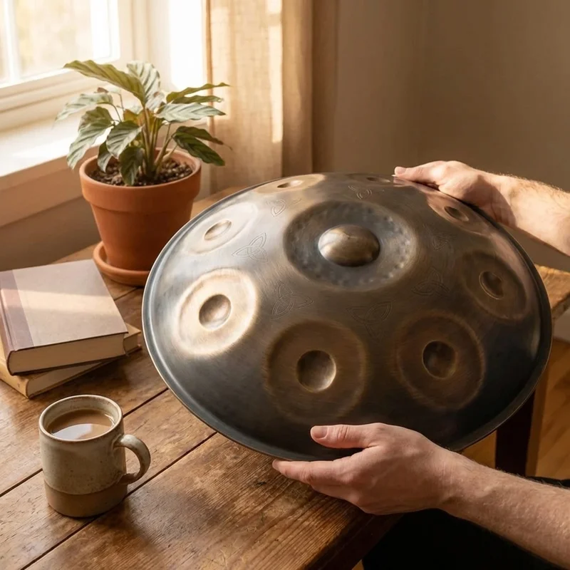 Ember Steel Handpan — Celtic Minor 10-Note Artisan Edition - 4