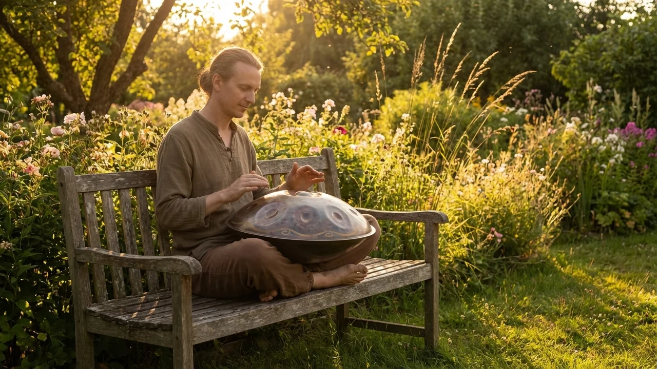 Raw Steel Handpan — Hijaz 9-Note Desert Edition - 6