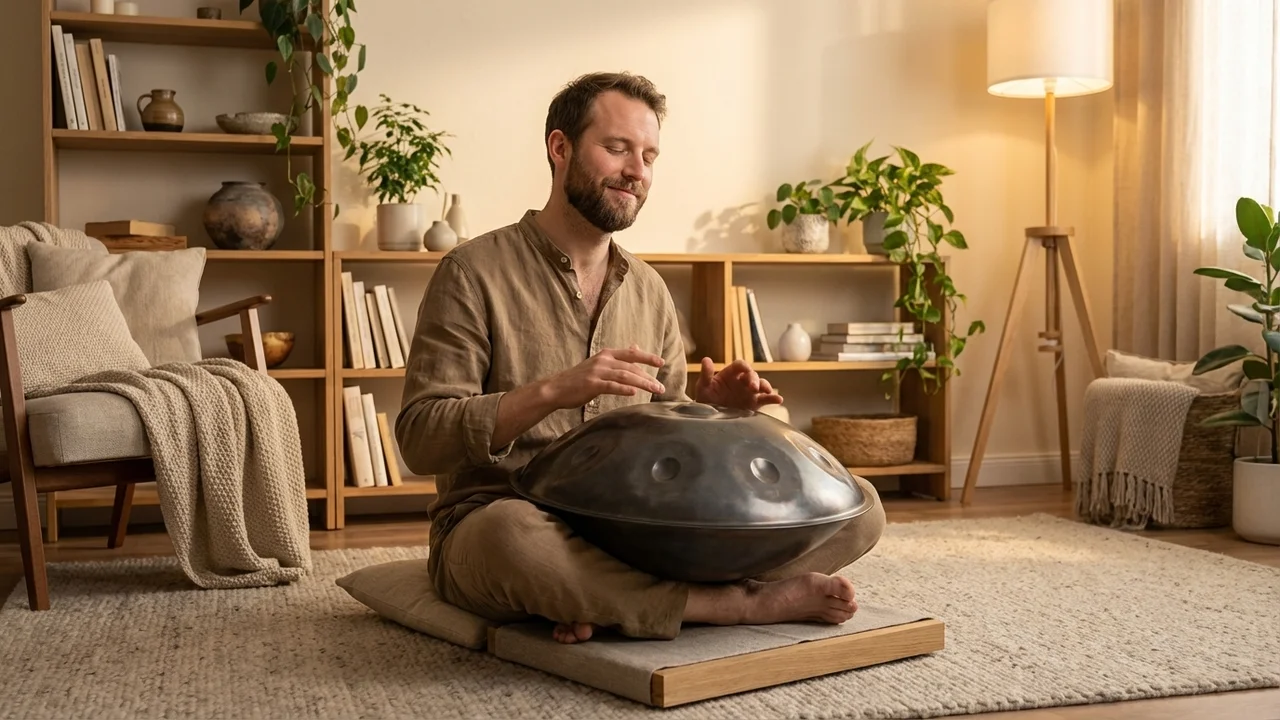 Nitrided Steel Handpan — D Kurd 9-Note Concert Grade - 5
