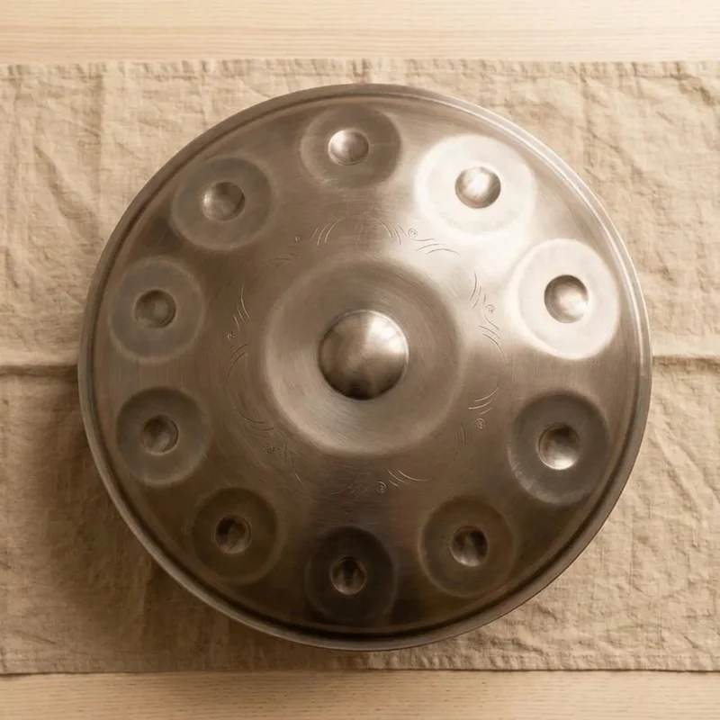 Stainless Steel Handpan — Mystic Voyage 9-Note Signature - 2