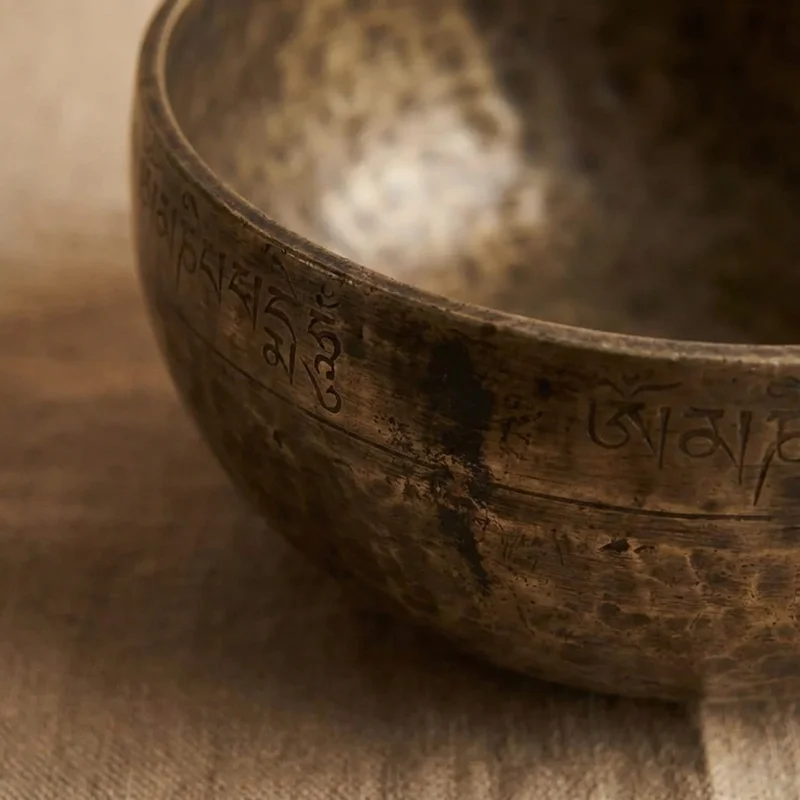 Vintage Jambati Singing Bowl — D Note Extra-Thick Wall Meditation - 3