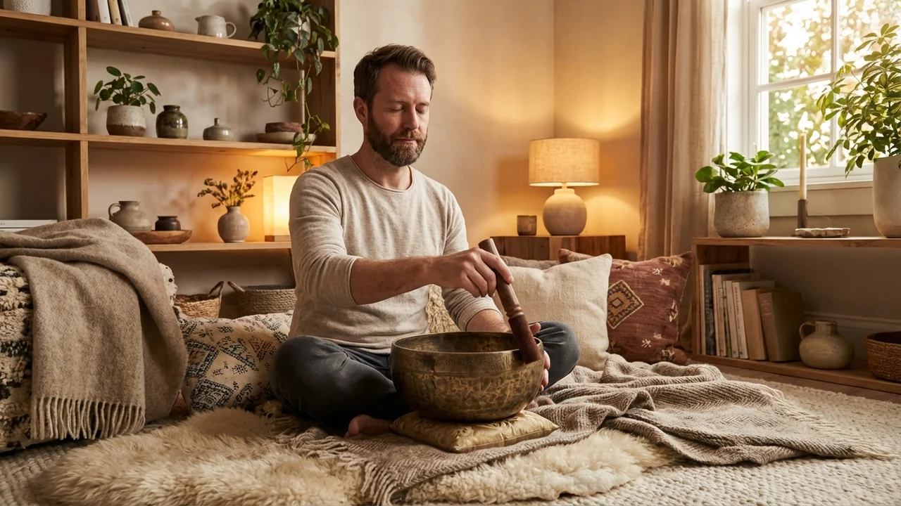 Vintage Jambati Singing Bowl — D Note Extra-Thick Wall Meditation - 5