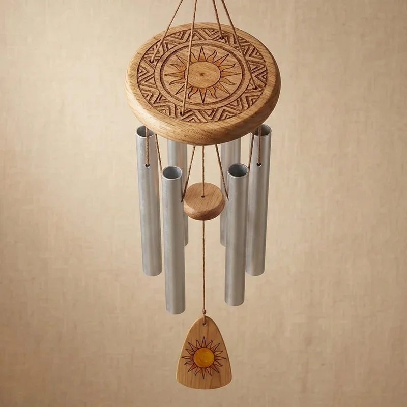 Recycled Aluminum Wind Chime — 5 Tubes Pentatonic Tuned - 2