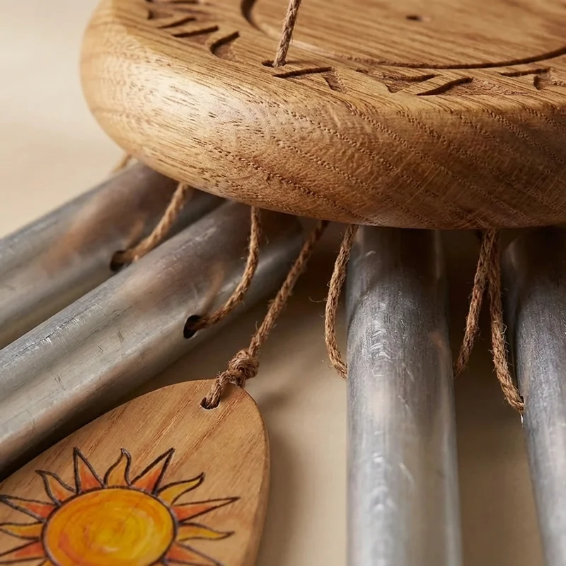 Recycled Aluminum Wind Chime — 5 Tubes Pentatonic Tuned - 3