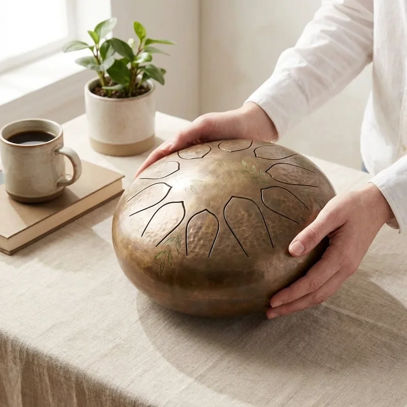 Recycled Steel Tongue Drum — 11 Notes C Major Eco-Forged - 4