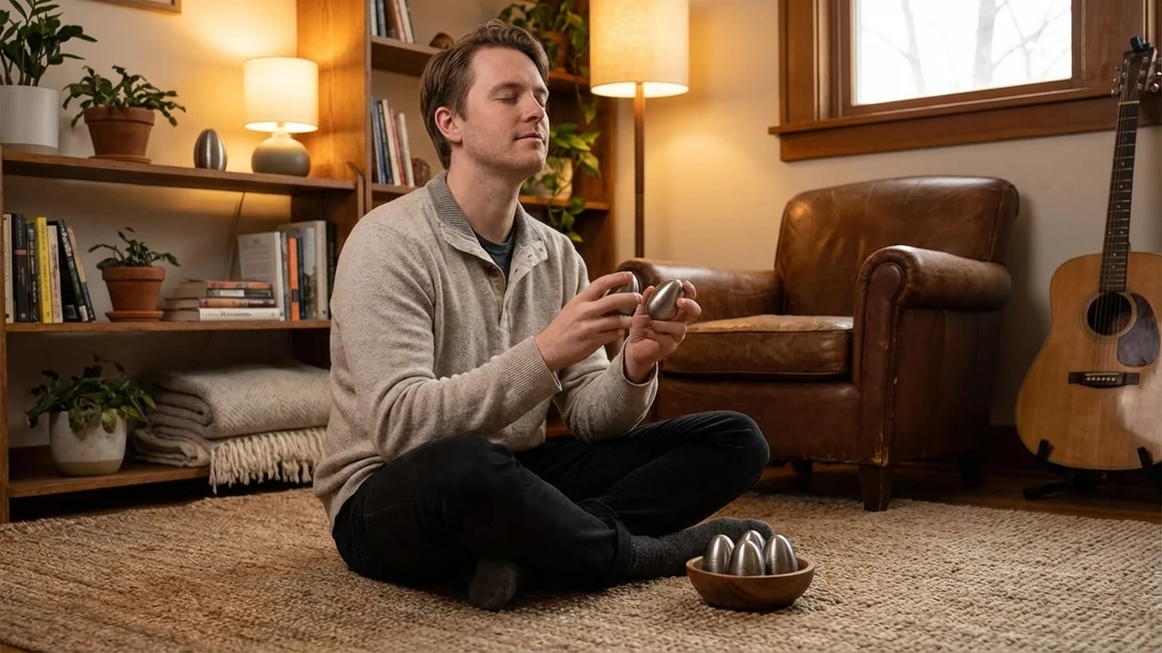 Recycled Steel Egg Shaker Set — Matte Finish Six-Pack - 5