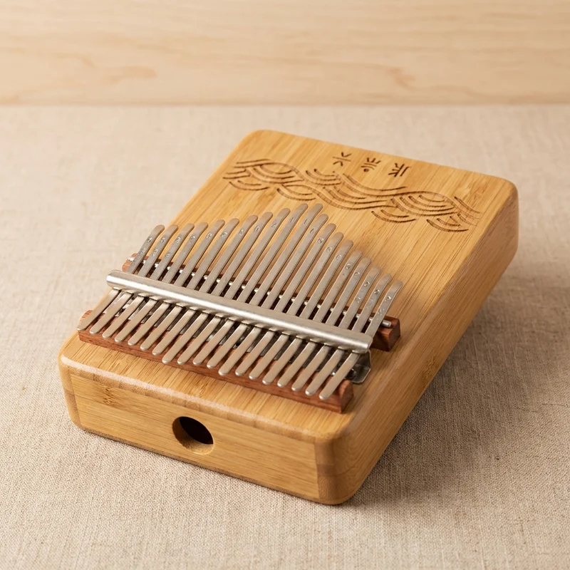 Sustainable Bamboo Kalimba — 17 Key Pentatonic Eco-Crafted - 1