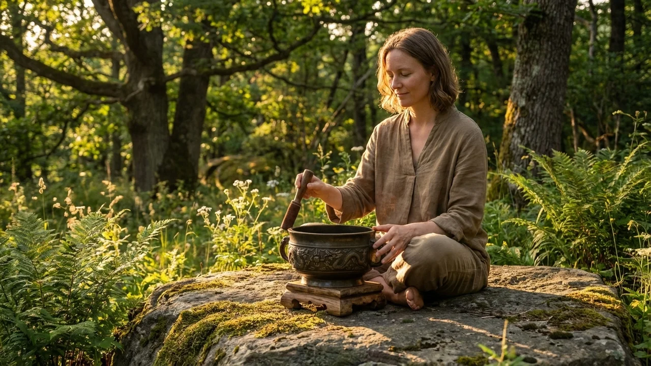 Antique Bronze Taoist Bowl — G Note Dragon Motif - 6