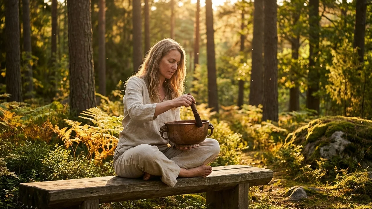 Copper Taoist Bowl — D Note Five Elements Design - 6