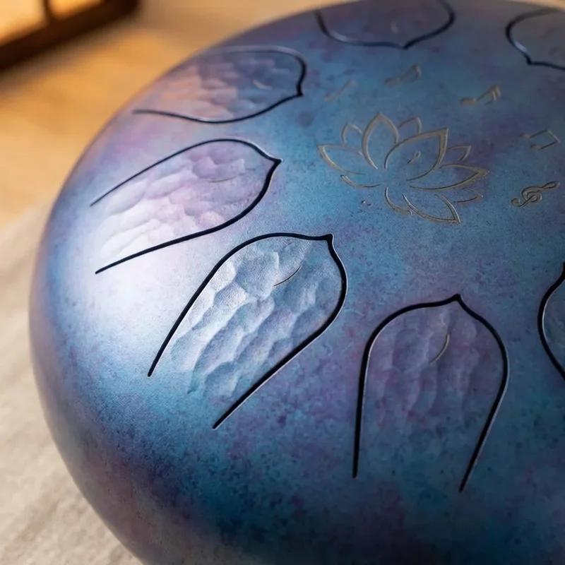 Carbon Steel Tongue Drum — C Major 11-Note Ethereal Finish - 3