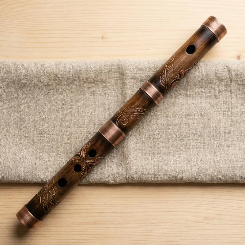 Bamboo Carbon Vessel Flute — Tenor D Sustainable Crafted - 2