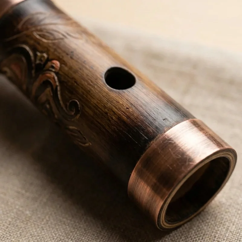 Bamboo Carbon Vessel Flute — Tenor D Sustainable Crafted - 3